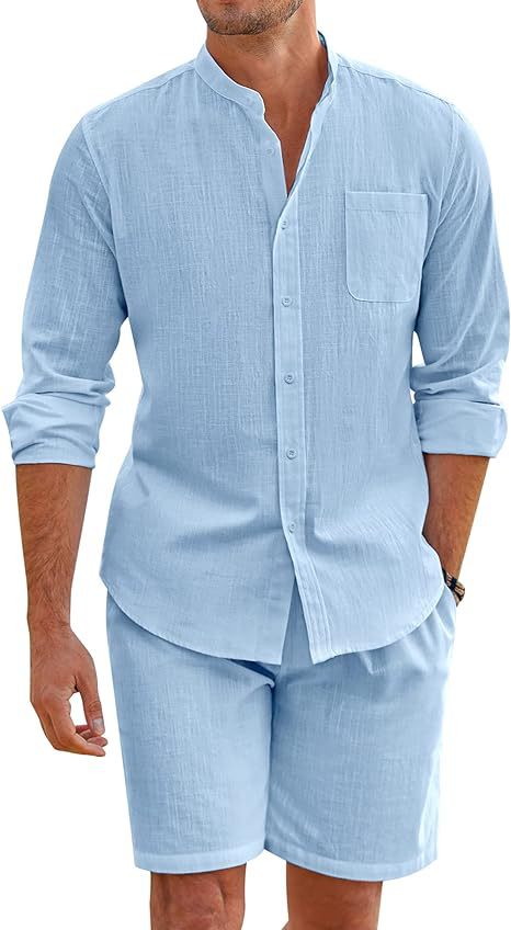 Chemise à manches longues à manches longues confortable en coton doublé pour homme