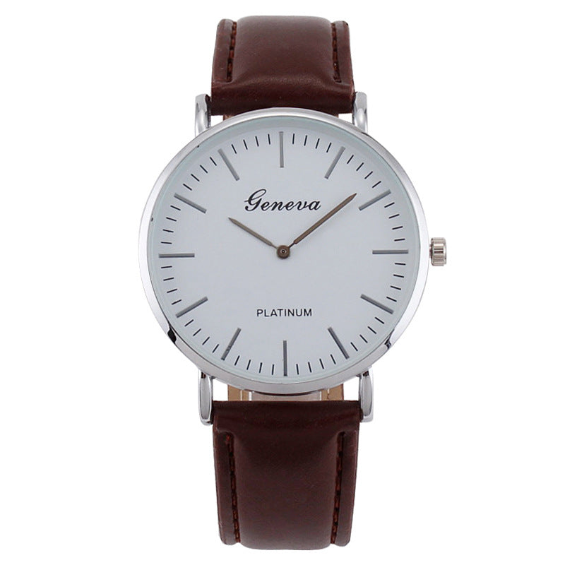 Ceinture en cuir minimaliste ultra-mince pour homme