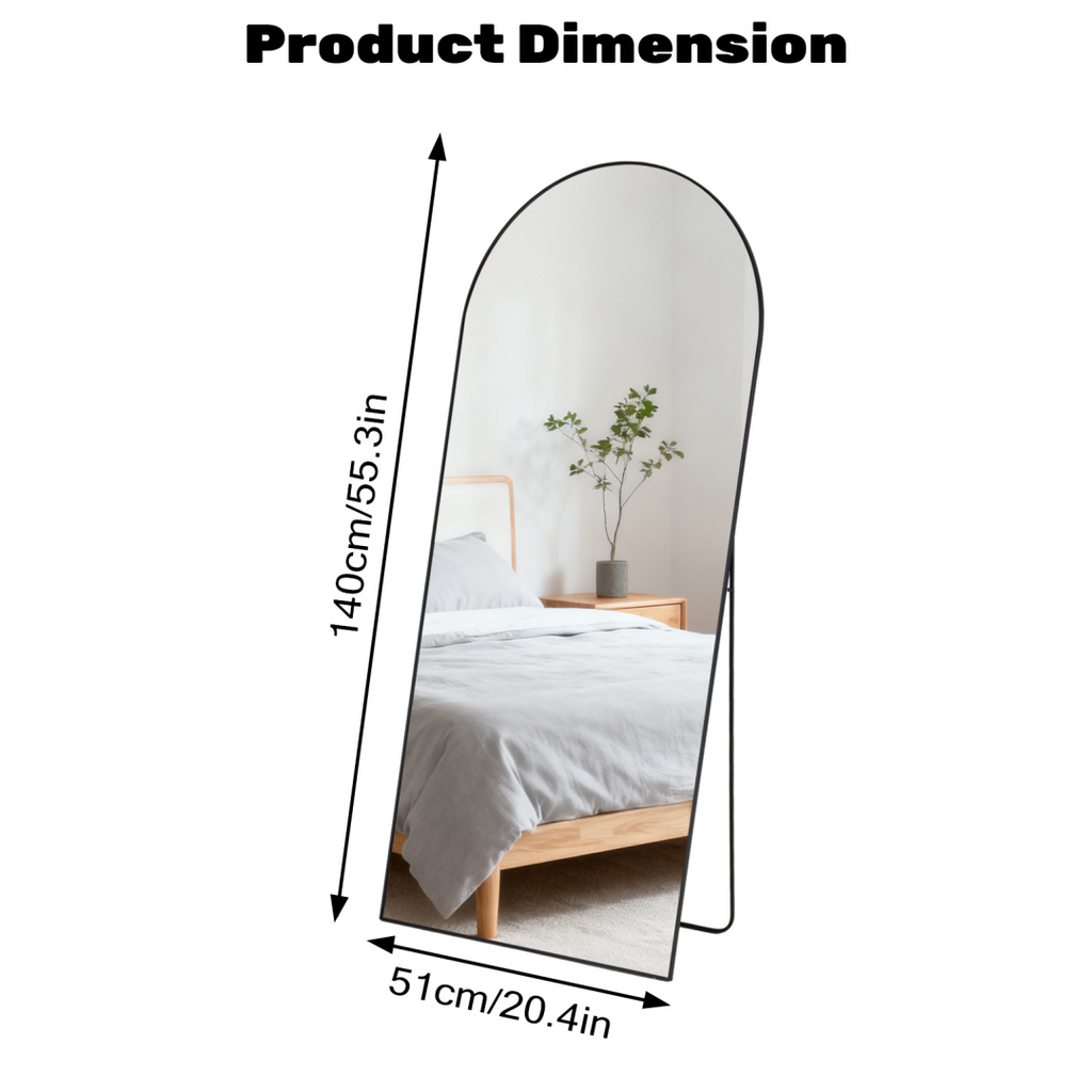 Rectangle Miroir pleine longueur
