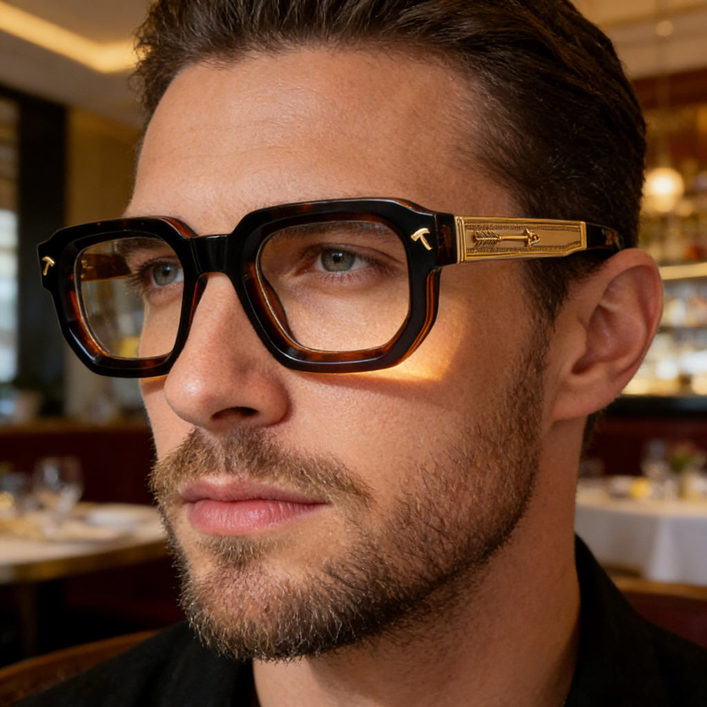 Lunettes de soleil européennes et américaines Fashion Square Frame pour hommes sans ordonnance