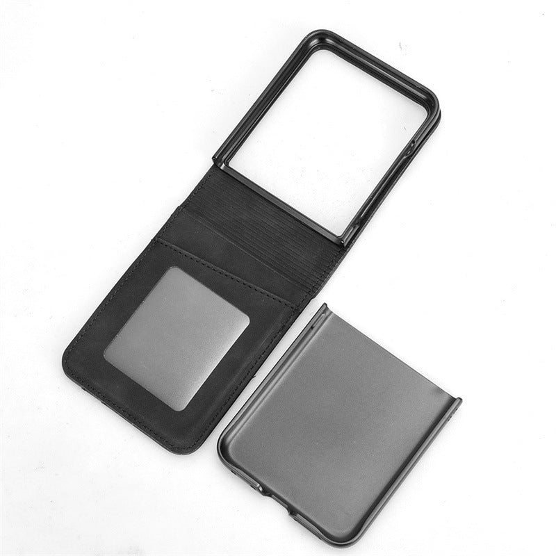 Flip Card Étui de téléphone en cuir résistant à la chute