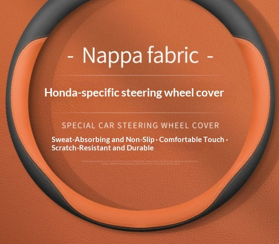 Couverture de volant en cuir de fibre de carbone ultra-mince
