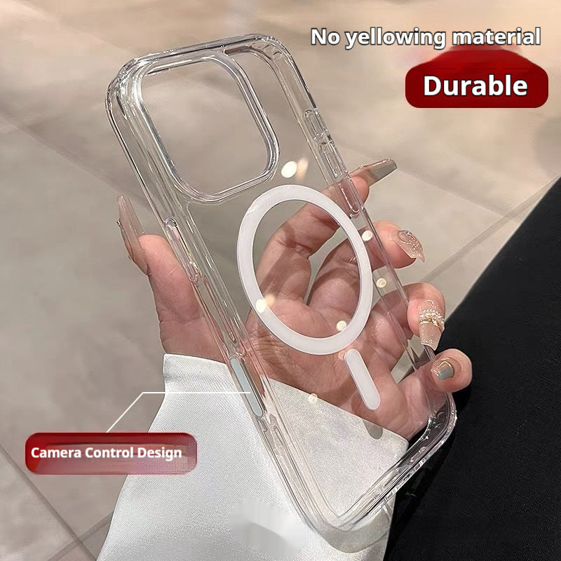 Caméra de téléphone Smart AI bouton boîtier de protection magnétique transparent