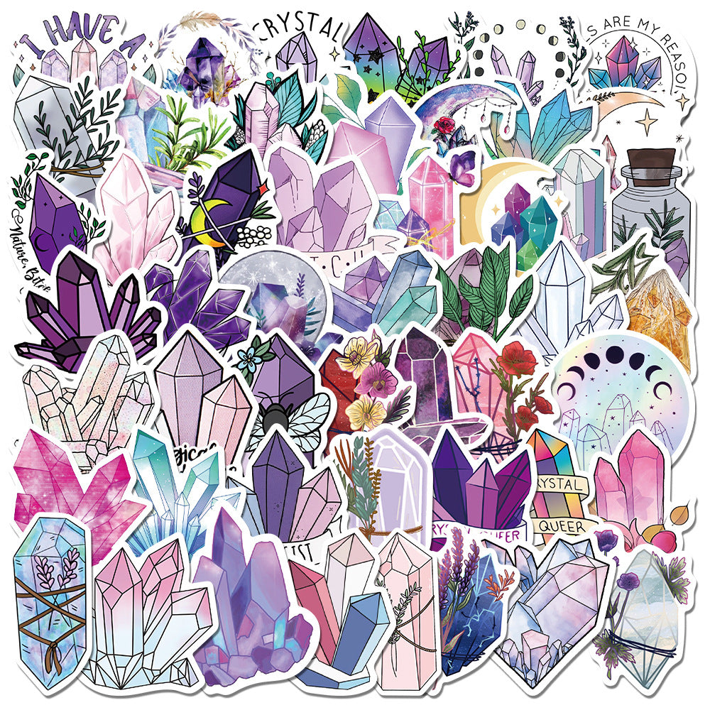 50 Stickers Graffiti en cristal rêveux