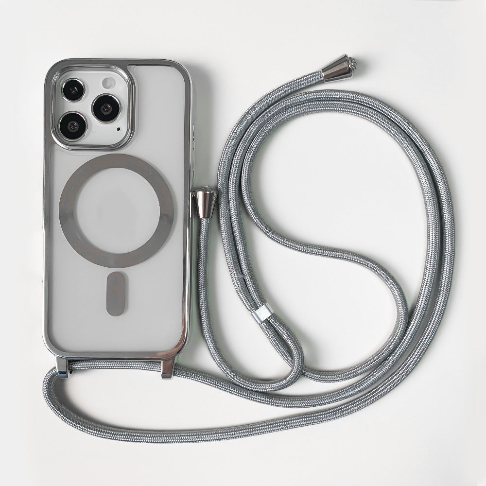 Boîtier de protection pour téléphone magnétique Lanyard