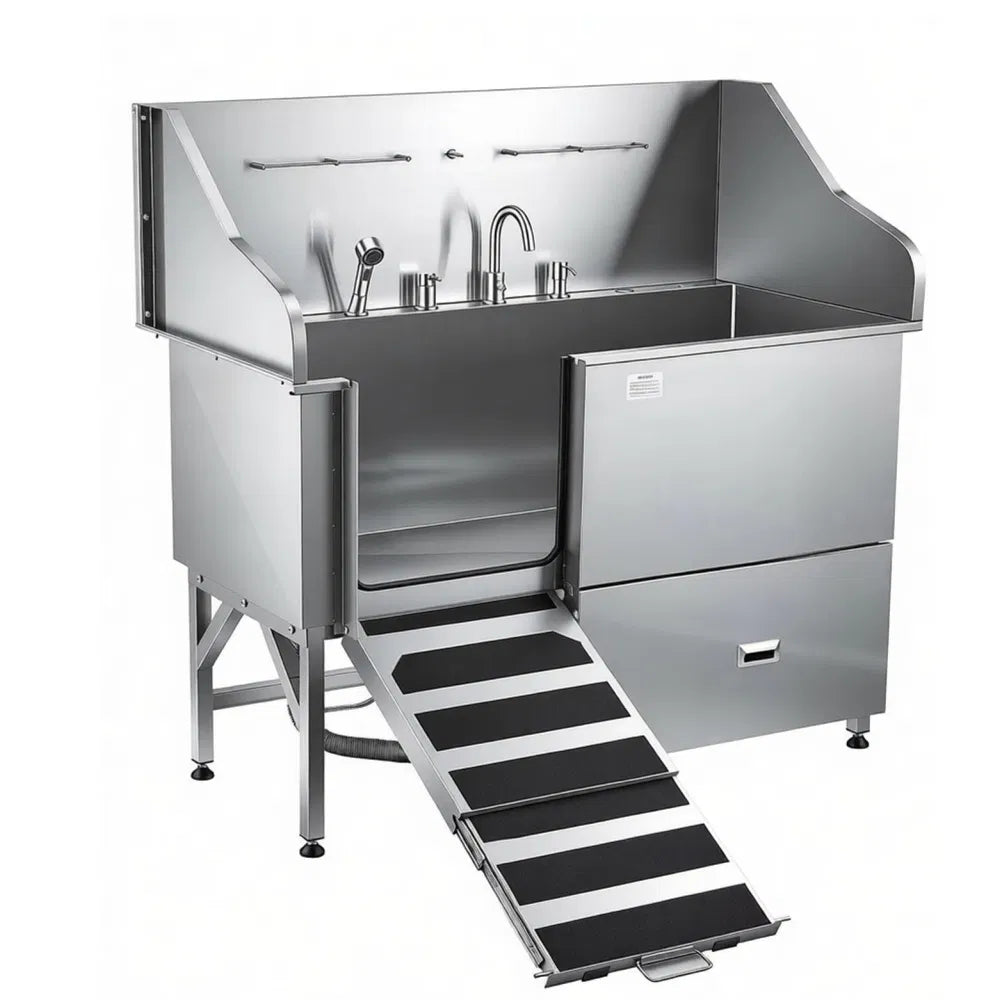 Station de lavage des chiens en acier inoxydable