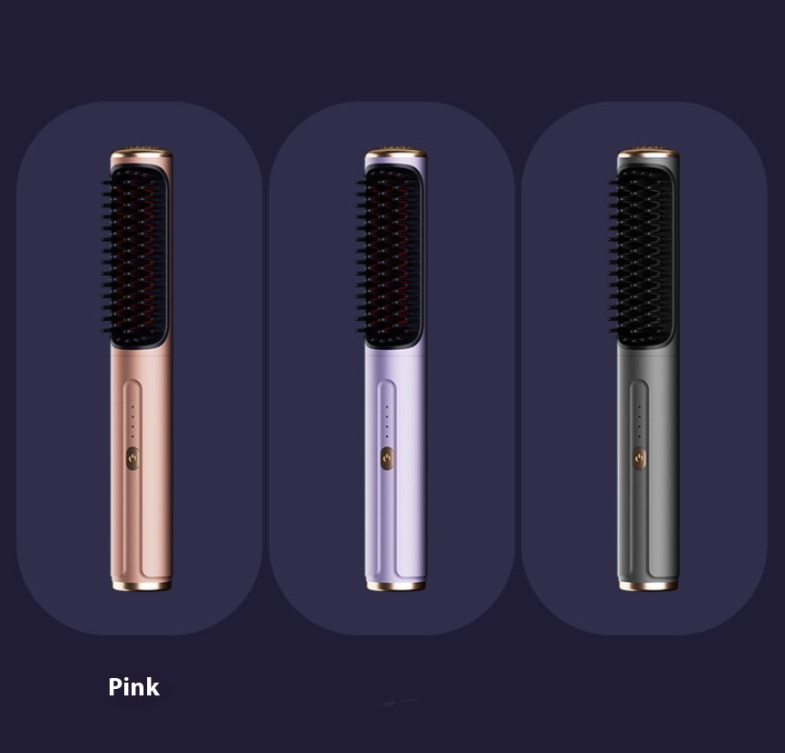 L'anion de peigne droit sans fil ne blesse pas les cheveux Portable pour le curling ou le lissage