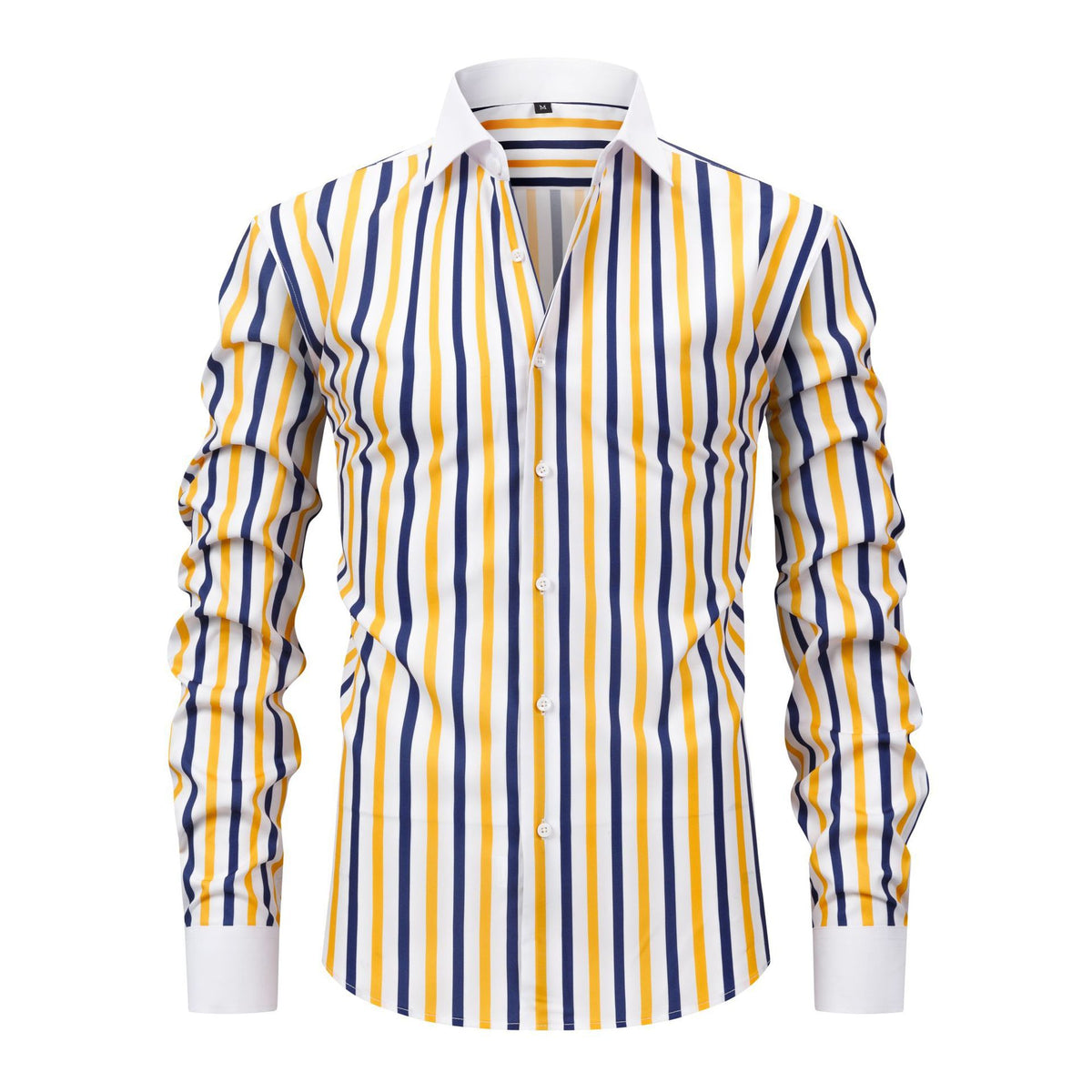 Jiana European and American Plus Size pour homme Col Windsor Manches longues