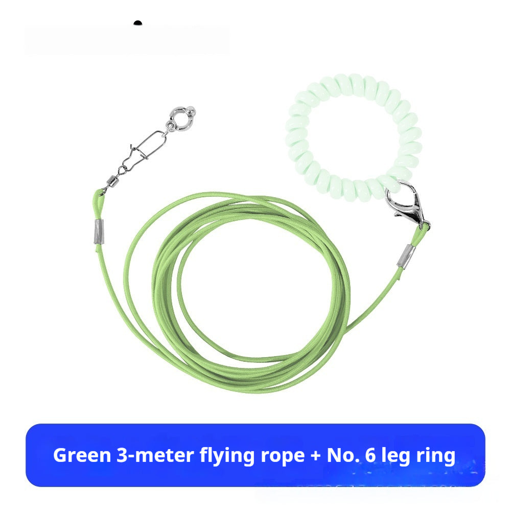 Qingsong Pet Parrot ultra léger libération laisse avec boucle réglable Bird-Walking Es