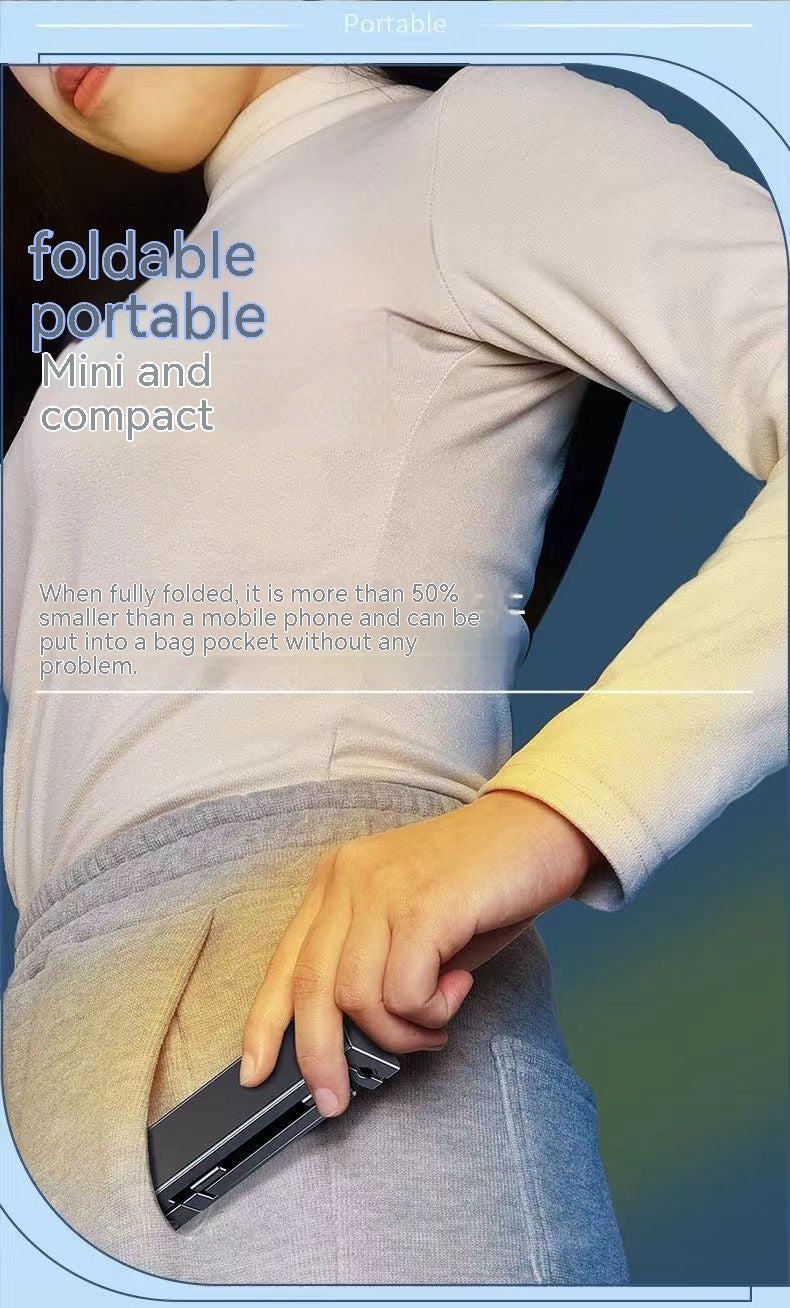 Support portable de téléphone pliable en alliage d'aluminium