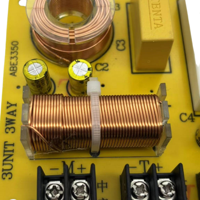 Intercalaire audio à trois voies 1 haut 1 bas 1 intermédiaire sans souder haut-parleur