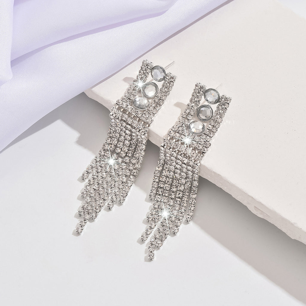 Boucles d'oreilles CZ 3 Rondes Femmes