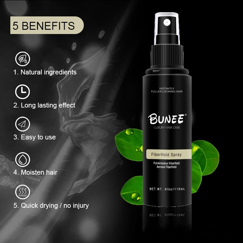 Bouteille noire 120ml Long Lasting Hydratant Styling Spray