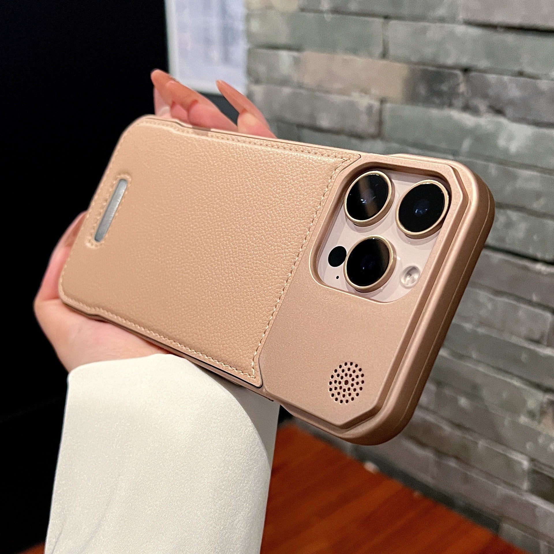 Aromatherapy Leather Magnetic Phone Case 17 High-grade Frameless Hard Protection Case