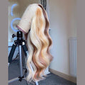 Brun Blonde Coloré Cheveux Humains PerruqueNabea Uty