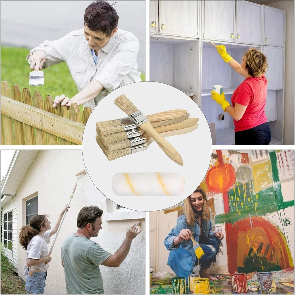 Set de rouleaux de peinture 15 pièces