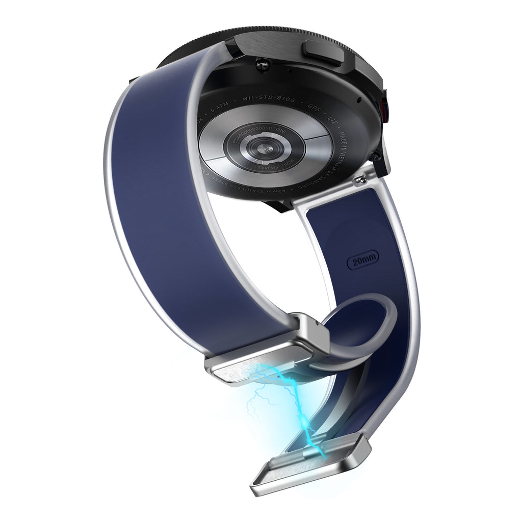 Bracelet en silicone transparent pliant magnétique universel