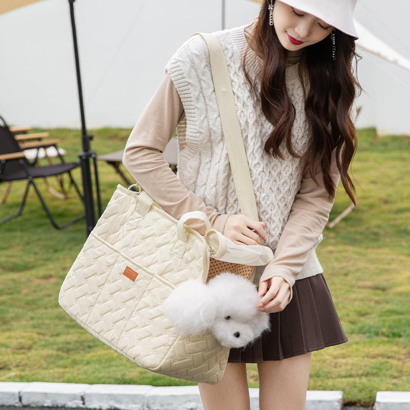 Handy Toile légère Cat Pet Crossbody Sac