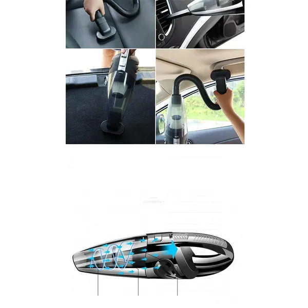120W Nettoyeur à vide sans fil à main Nettoyeur à vide Batterie au lithium pour la maison de bureau de voiture