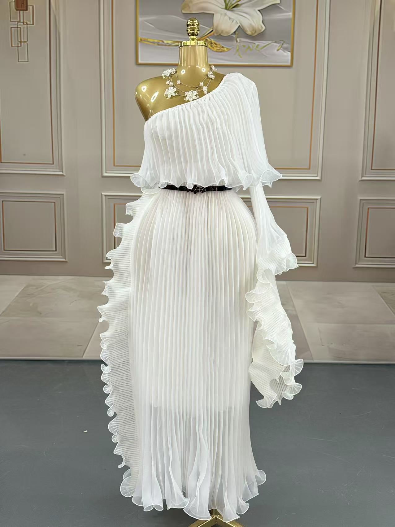 Robe de soirée élégante à une épaule mode