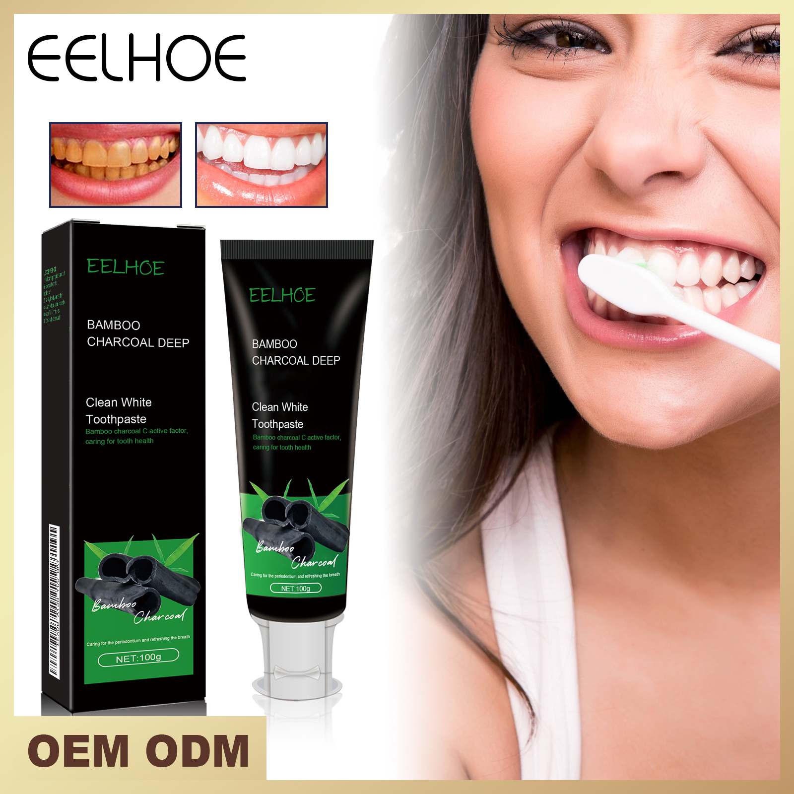 Bamboo Charcoal Dentifrice de blanchiment profond 1 00g