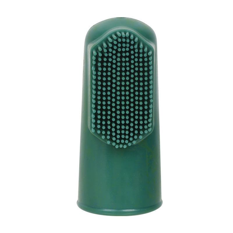 Bouchon de doigt en caoutchouc brosse à dents pour animaux de compagnie à 360 degrés