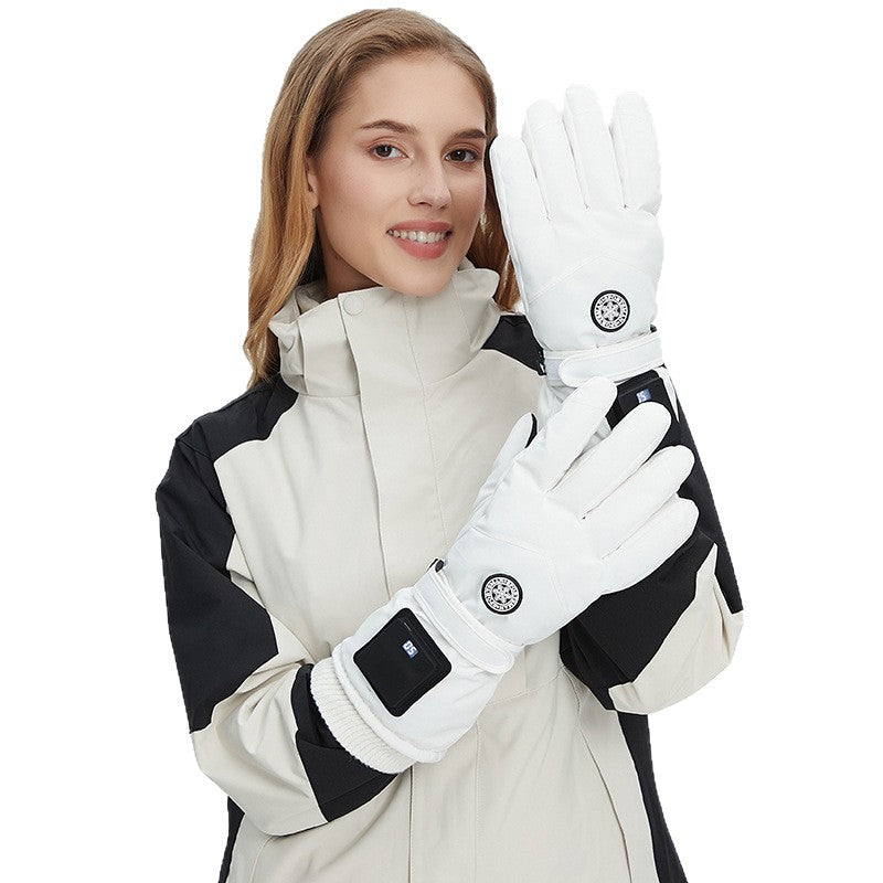 Gants de ski d'extérieur pour chauffage électrique intelligent