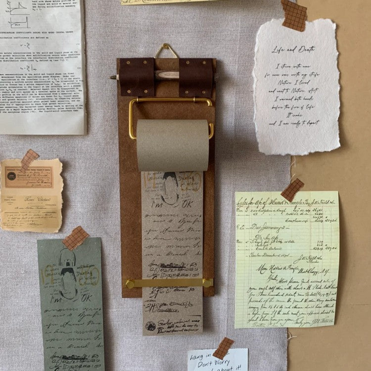 Retro Sticky Note Pad avec des notes de rouleau non adhésif