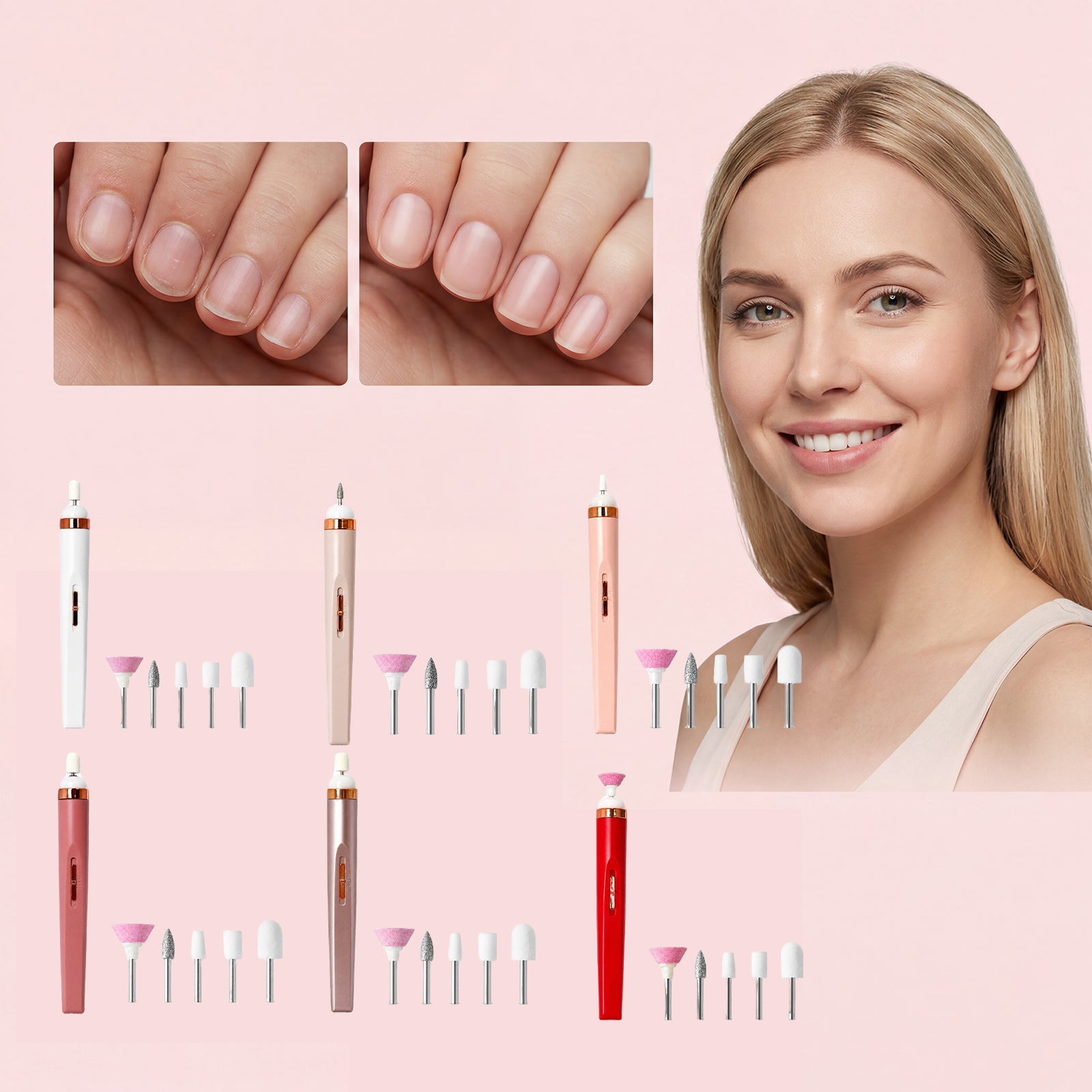 Lime électrique ongles, coffret rouge vif
