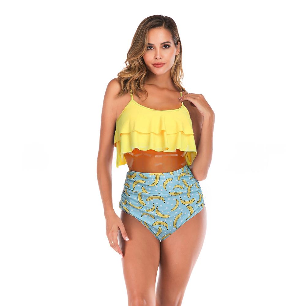 Bikini bi-pièce sexy multicolore pour femmes