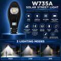 Capteur de mouvement rechargeable solaire Lampe de jardin étanche W735A Pour décoration de triage
