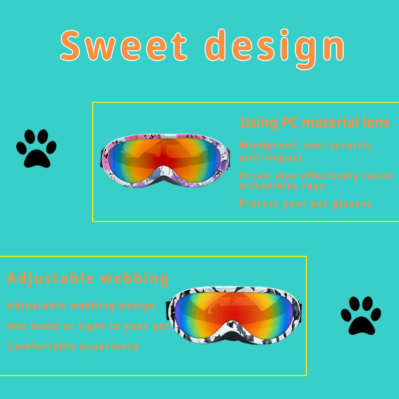 Lunettes de soleil anti-vent pour chat