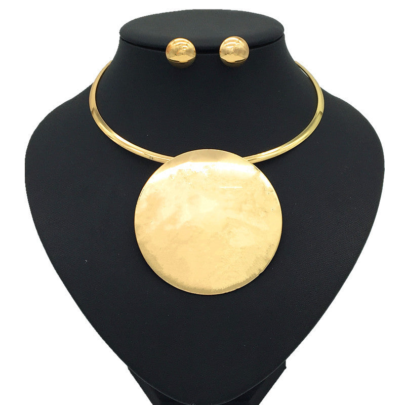 Nigéria mariée collier ensemble frontière exagération alliage perles pendentif collier s
