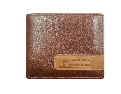 Courte mode de portefeuille pour hommes Cowhide