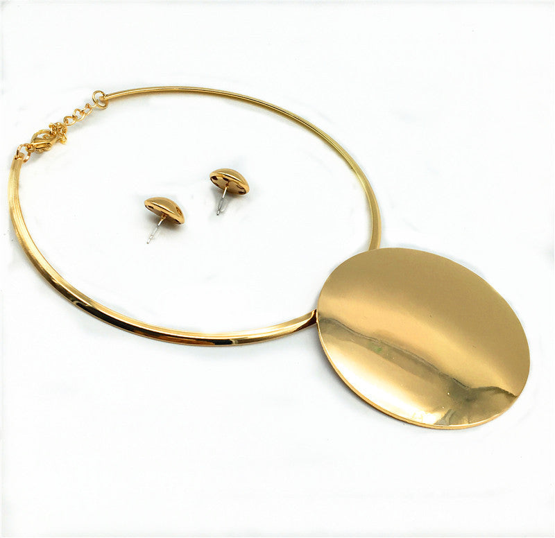Nigéria mariée collier ensemble frontière exagération alliage perles pendentif collier s