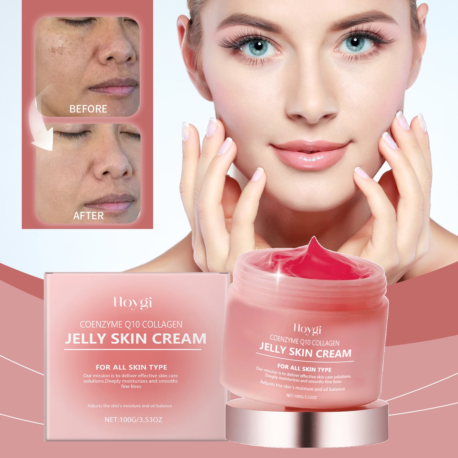 Crème de gelée collagène