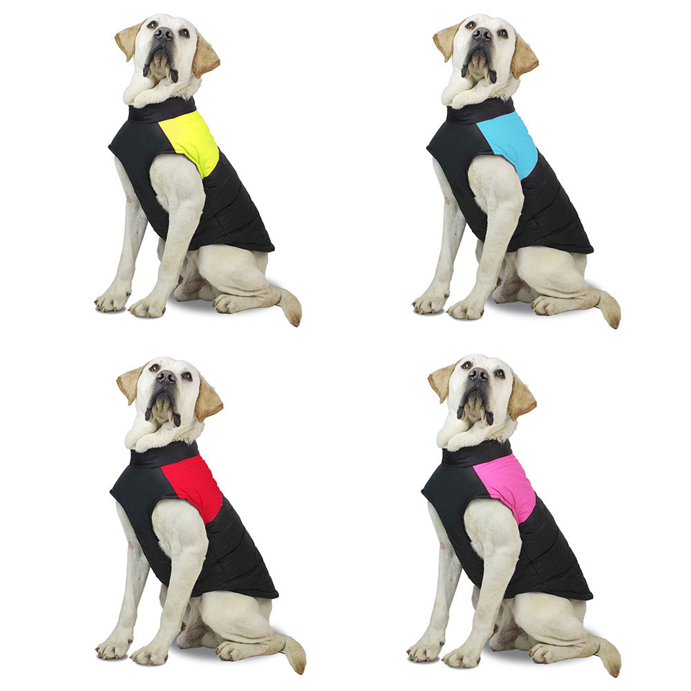 Hiver chaud vêtements pour animaux de compagnie imperméable chien rembourré Vest Zipper Veste pour petit Lar moyen