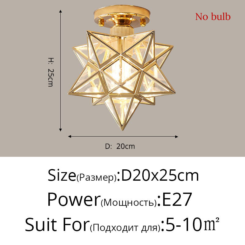 Lampe de plafond Nordic Creative Five Star