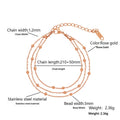 Perles métalliques multicouches fashionables et minimalistes
