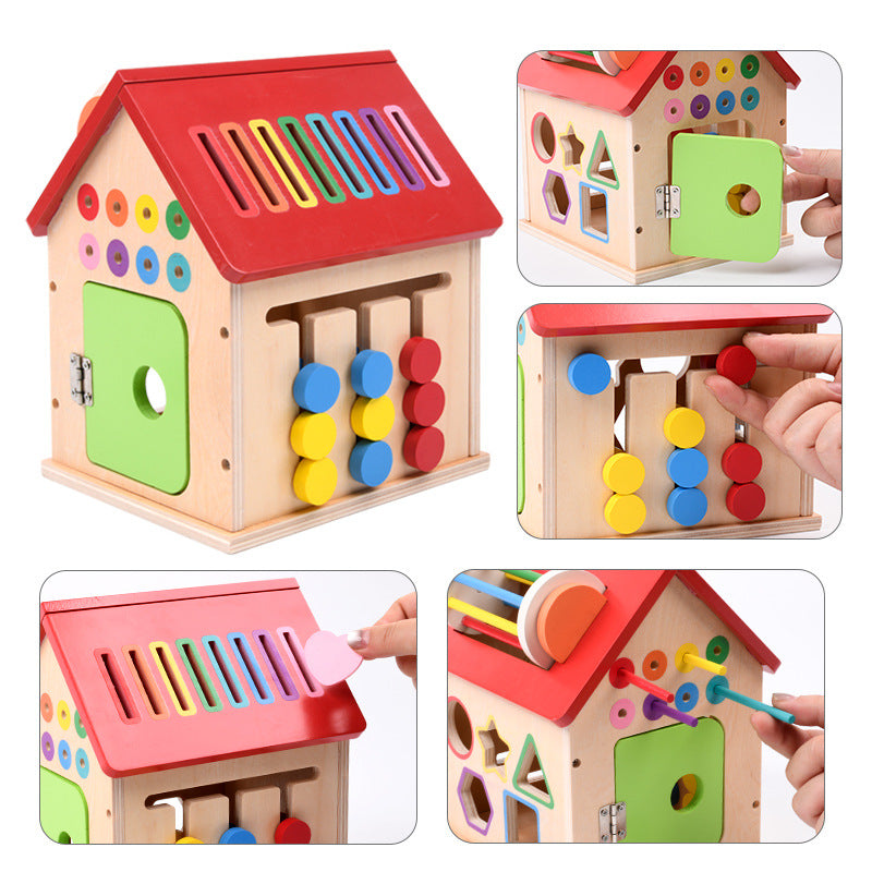 Jouet pédagogique en bois pour la petite enfance