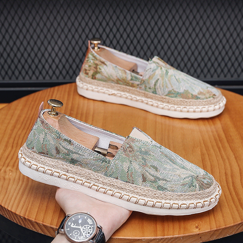 Chaussures Casual Fisherman brodées avec des motifs floraux