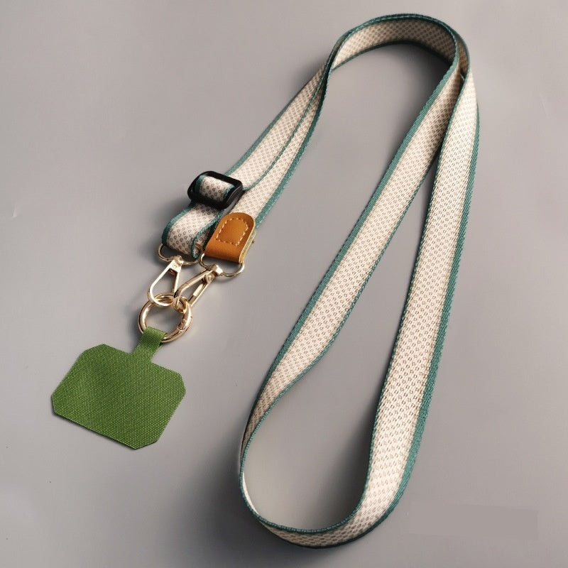 Téléphone portable Lanyard Crossbody Bag Solid Color Long Braces Détachable Multi-usage Strap