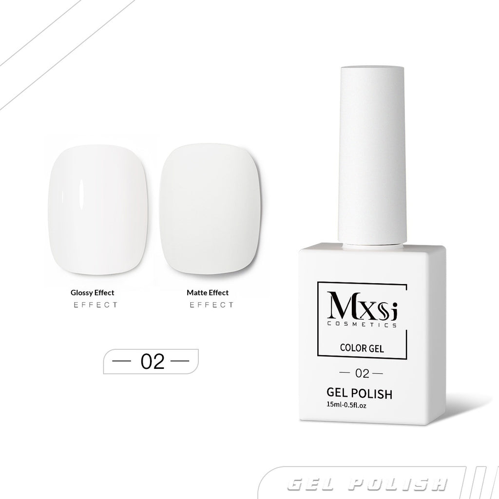 Une bouteille Une couleur tendance Gel couleur solide Nail polonais