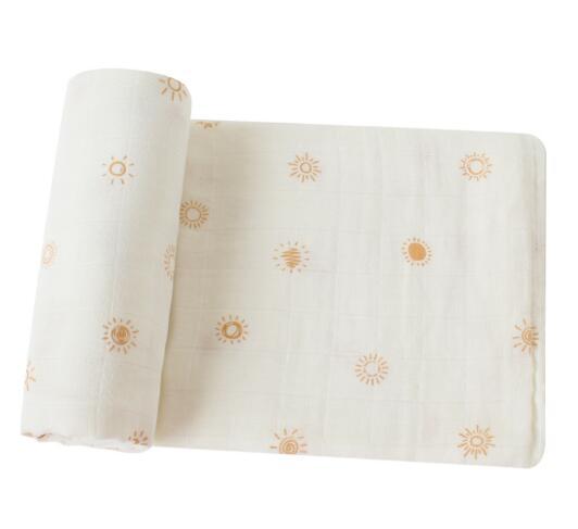 Couverture de matelas en coton de bambou Couverture de nouveau-né Baby Swadle Sac d'été