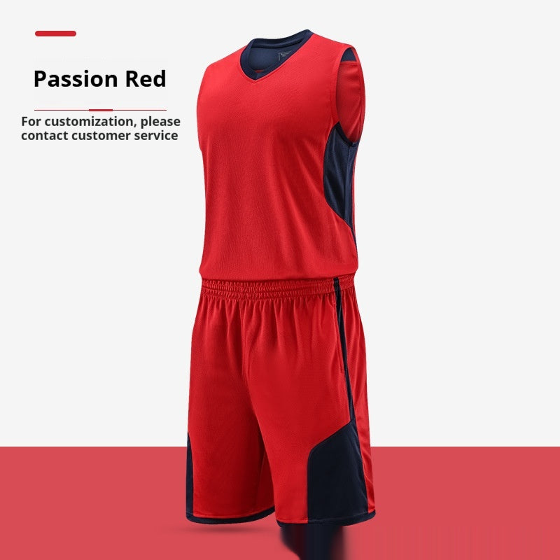 Basketball wear Suit Training Competition Team Uniform Team Vest Printed Breathable Sports