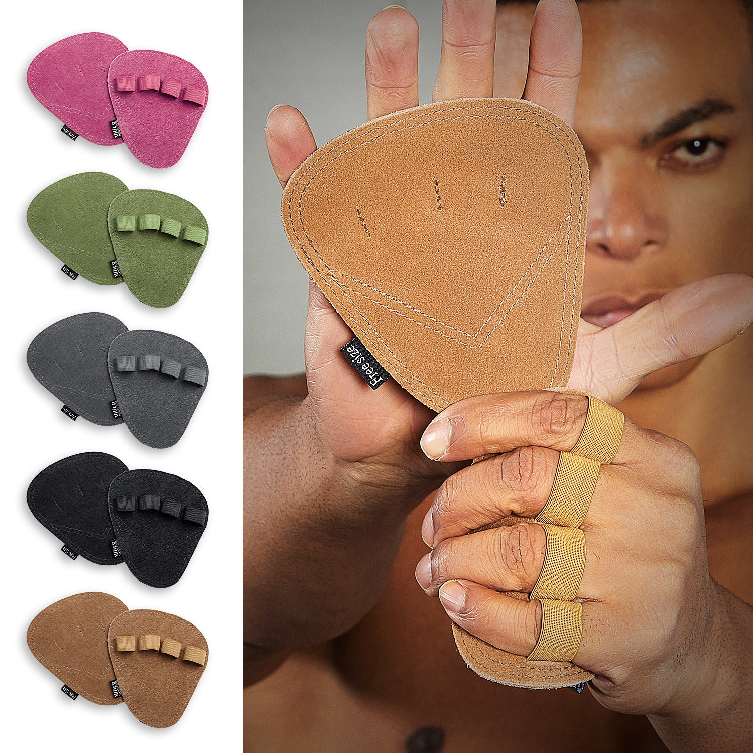 Fitness anti-dérapant Palm garde avec gants de soutien à quatre doigts
