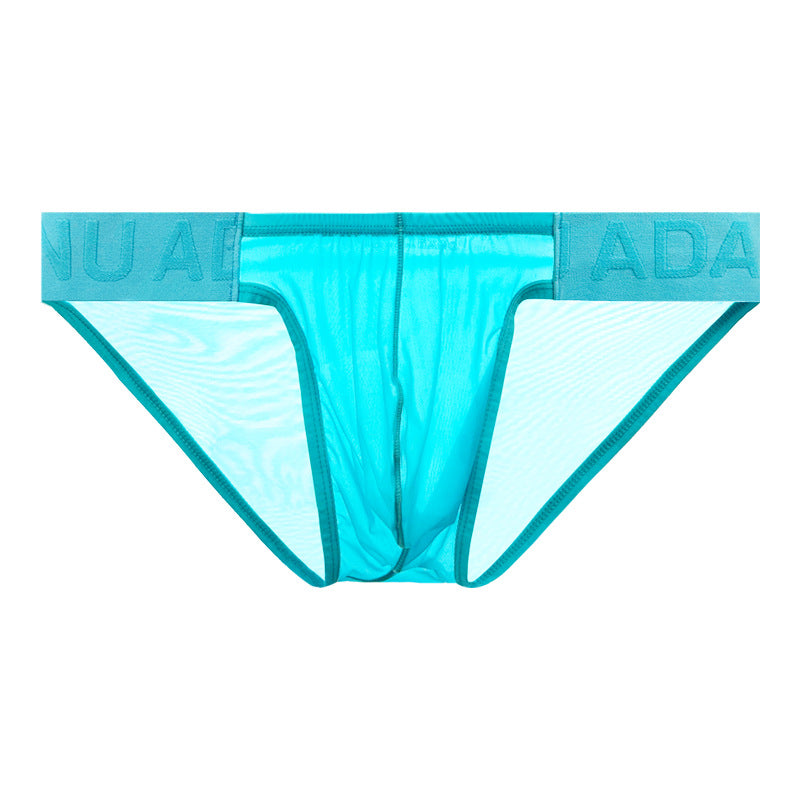 Sexy Low Waist High Fork Slips pour hommes Soie glacée ultra fine