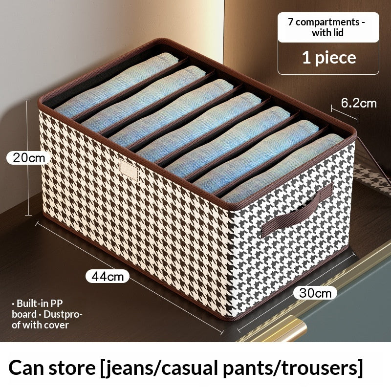 Organisateur de vêtements pliables de grande capacité avec compartiments