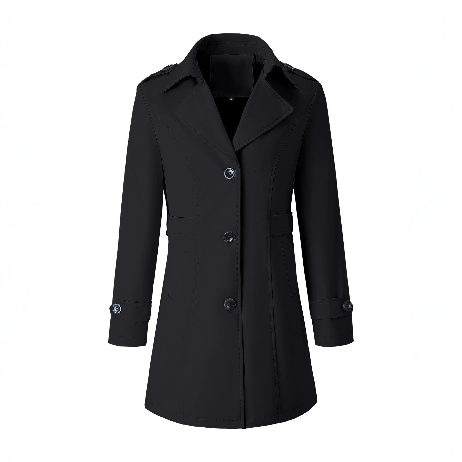 Printemps Automne Cintre à tête unique Figurine flatteur Vêtements de travail Coat