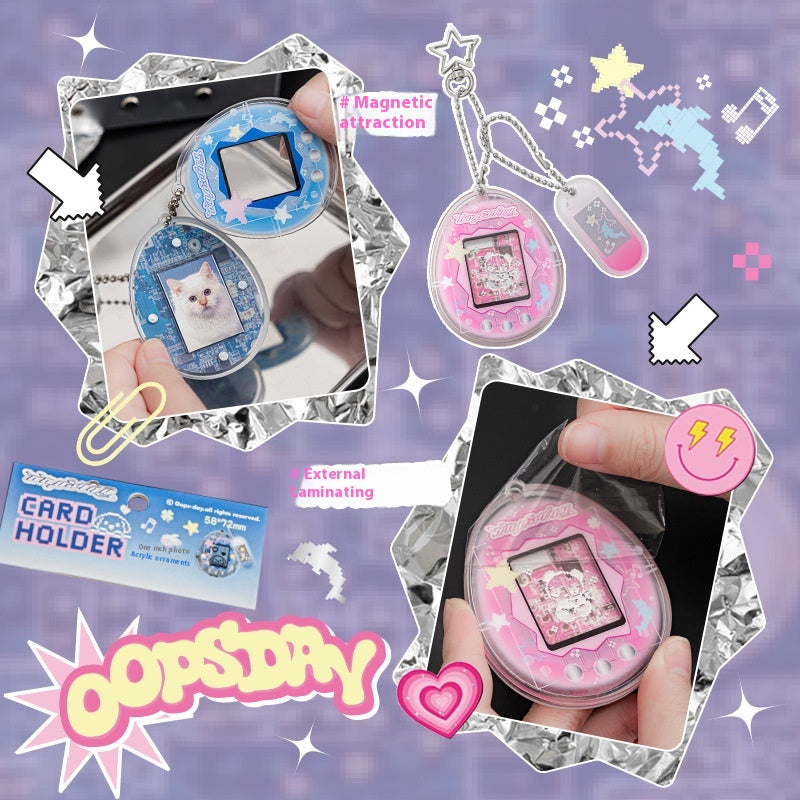 American Retro Pendentif Star-chasing Mini Camion Mini Porte-carte